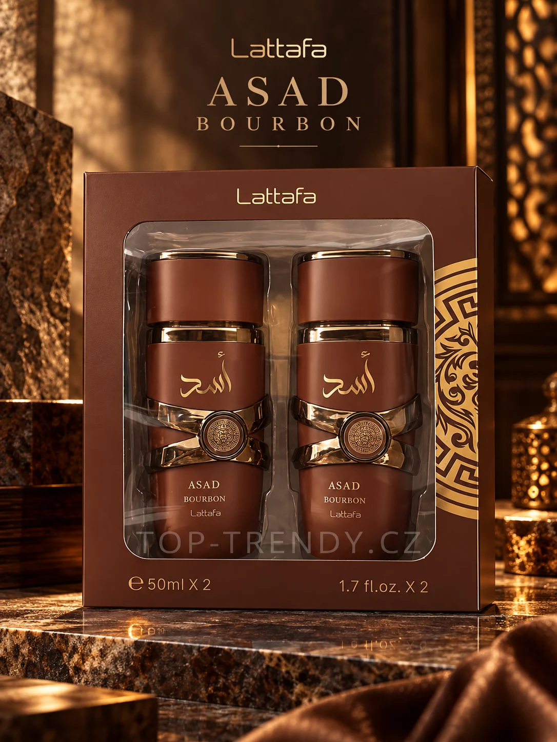 ASAD BOURBON GIFT SET – INSPIRED BY LATTAFA ASAD BOURBON